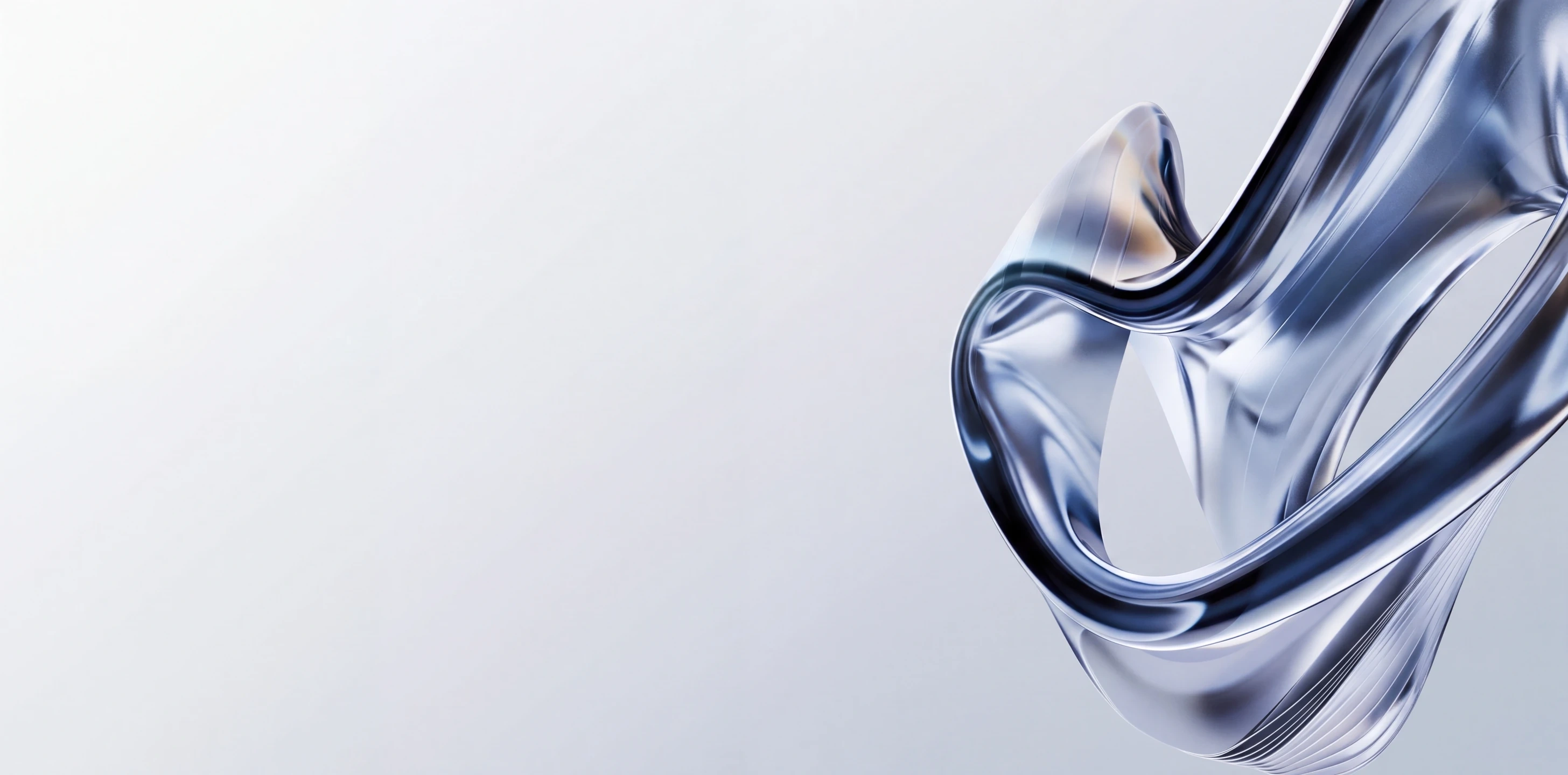 Abstract brushed-metal composition in SoftRevery's brand colors